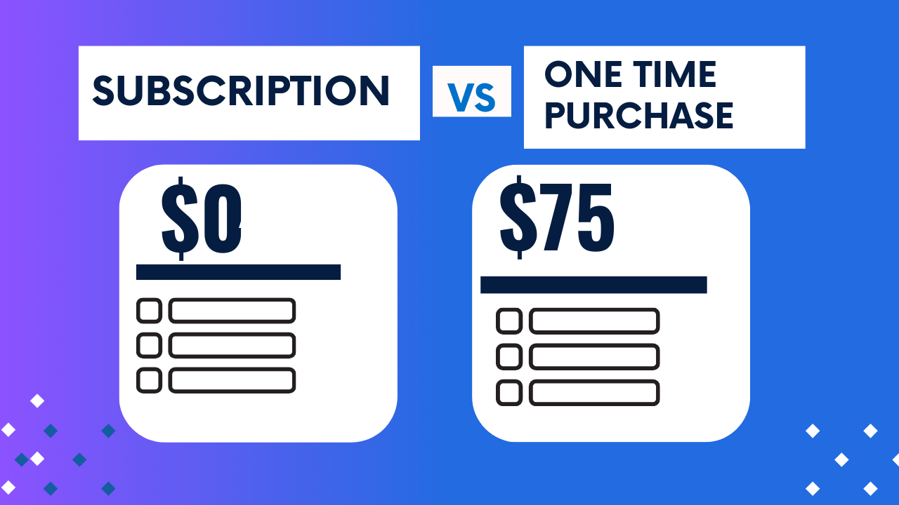 One Time Purchase: Meaning & vs Subscription Model