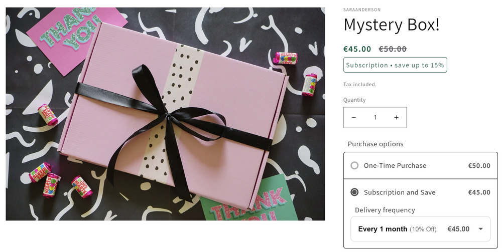 One of the Black Friday strategies for subscription services is promoting subscription boxes